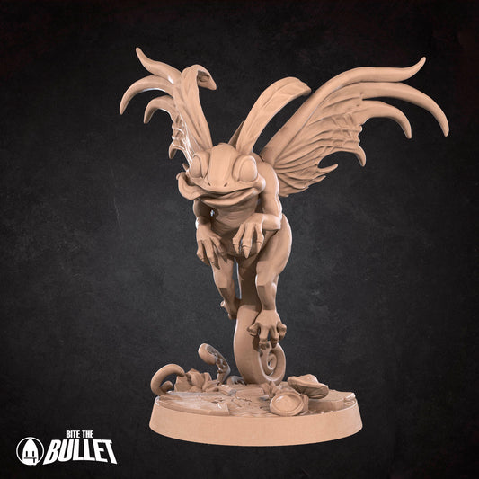 Realm of Bulletcraft, Dragon Trickster | D&D Pathfinder TTRPG Miniature | Bite the Bullet