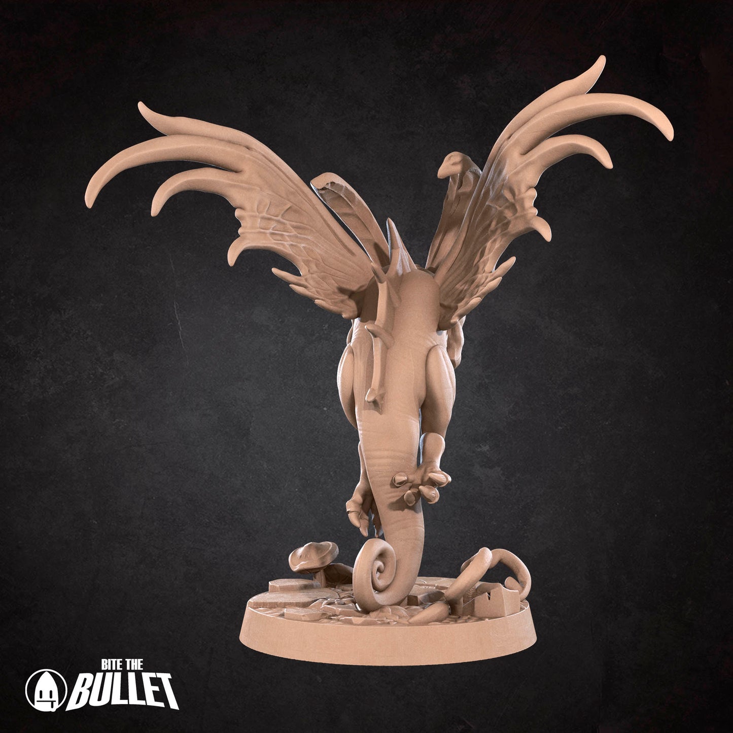 Realm of Bulletcraft, Dragon Trickster | D&D Pathfinder TTRPG Miniature | Bite the Bullet