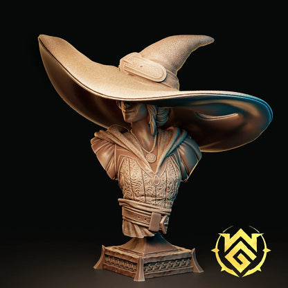 Brim Wizard | TTRPG D&D Miniature | The Witchguild