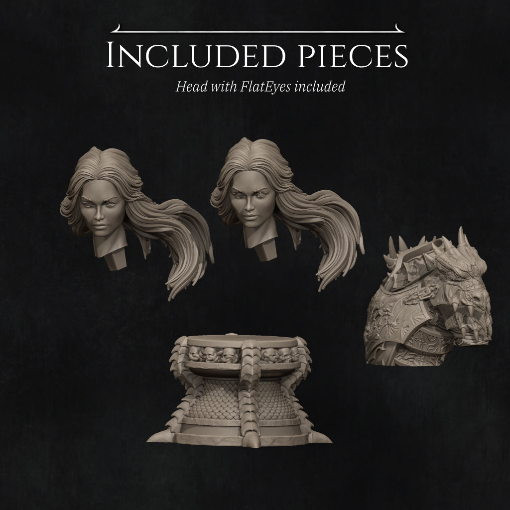 Aleehra the Dragon Knight | Garage Resin Kit Statue | D&D TTRPG Fantasy Miniature | Nerikson