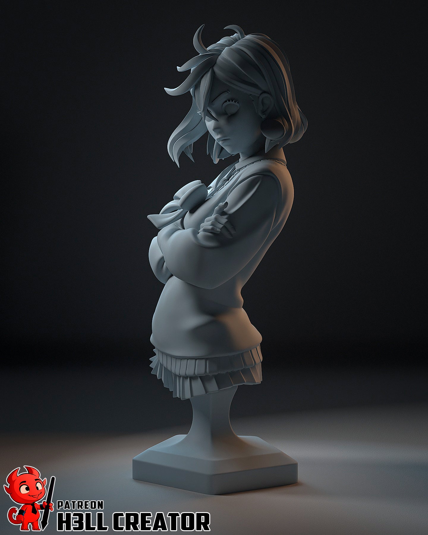 1:12 Telekinetic Girl | Resin Garage Kit Figure Game Fan Art | h3LL creator