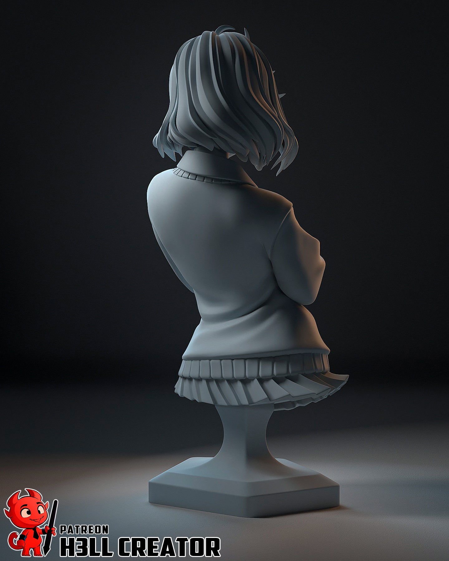 1:12 Telekinetic Girl | Resin Garage Kit Figure Game Fan Art | h3LL creator