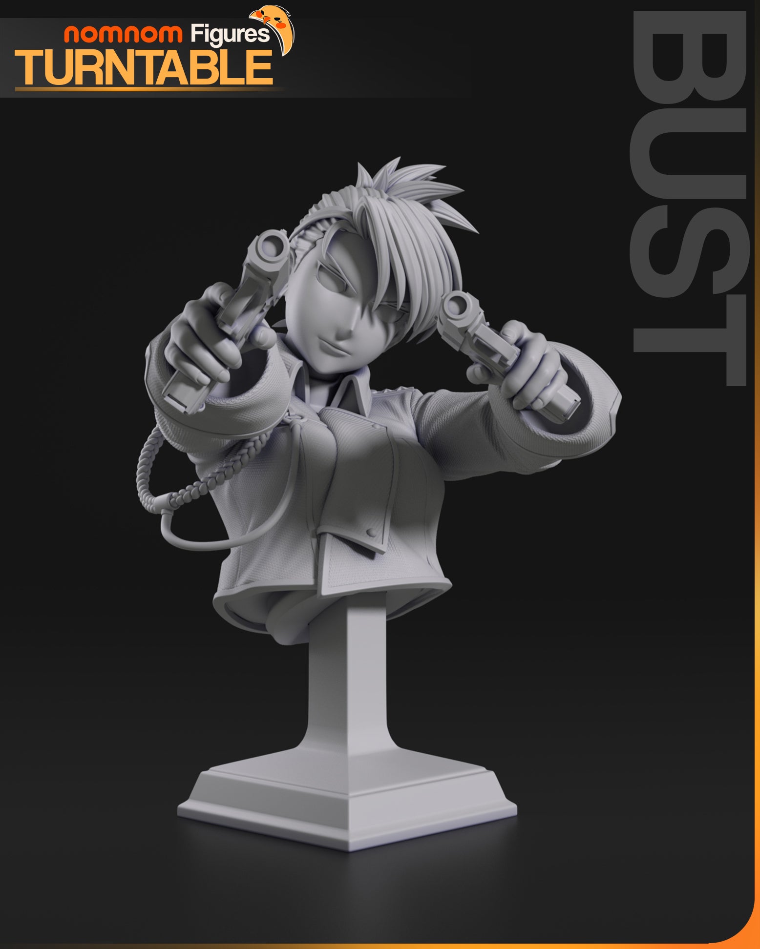 Resin garage kit figure of Sharpshooting Lieutenant by Tattles Told 3D, detailed bust with military gear and tactical pose.