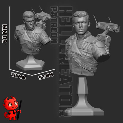 1:12 Galactic Survivor | Resin Garage Kit Figure Game Fan Art | h3LL creator
