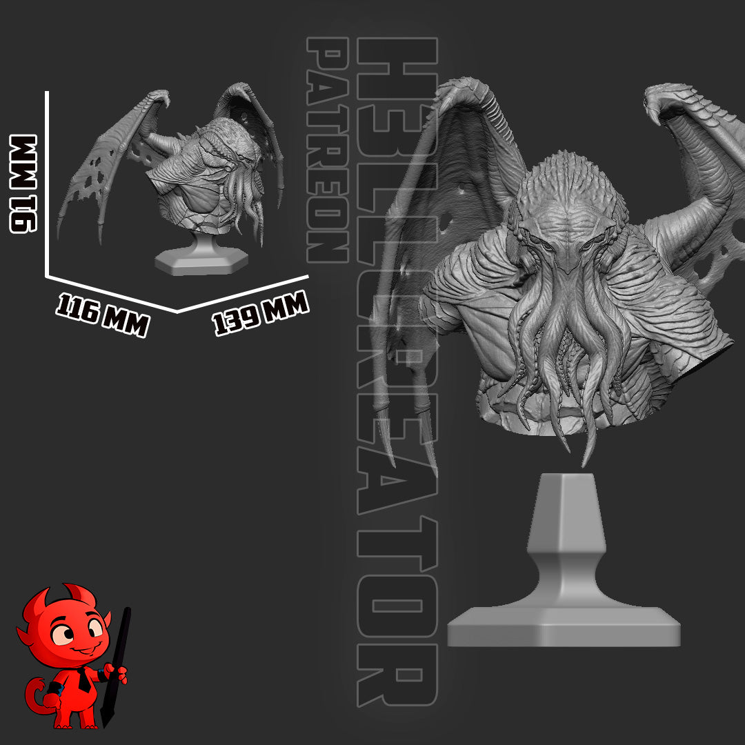 Cthulhu, The Ancient One | Resin Garage Kit Figure Game Fan Art | h3LL creator
