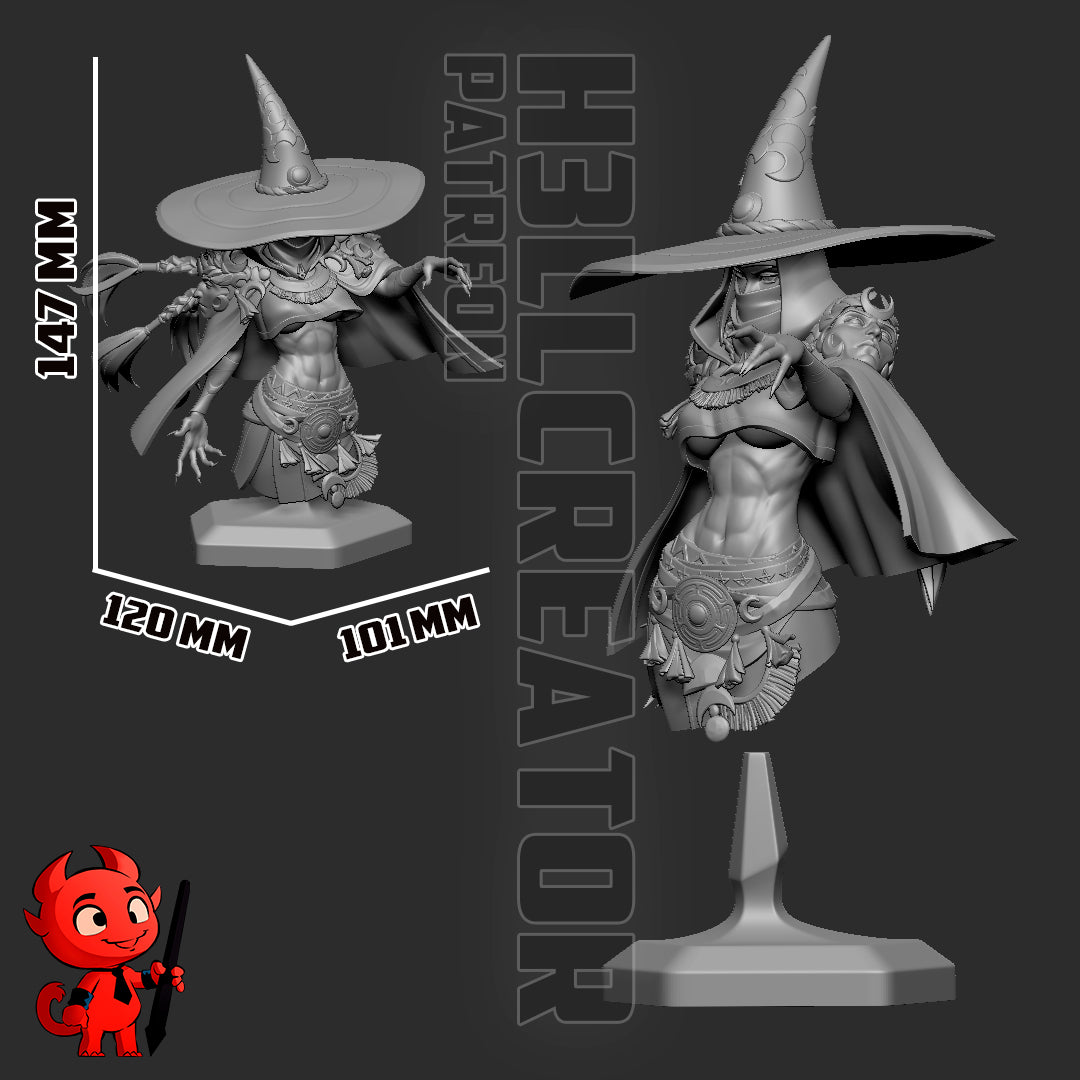 1:12 Goddess of Witchcraft | Resin Garage Kit Figure Game Fan Art | h3LL creator