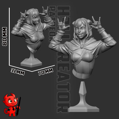 Trickster Cleric | Resin Garage Kit Figure Game Fan Art | h3LL creator