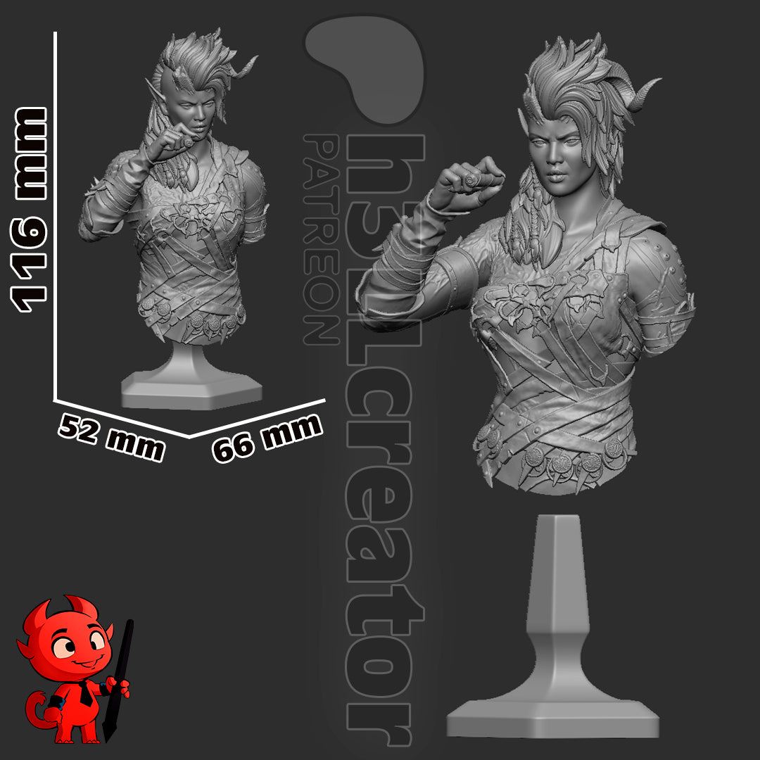 1:12 Infernal Barbarian | Resin Garage Kit Figure Game Fan Art | h3LL creator