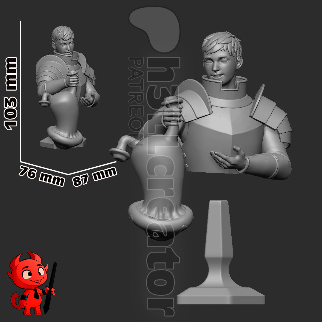 1:12 Culinary Crusader | Resin Garage Kit Figure Game Fan Art | h3LL creator