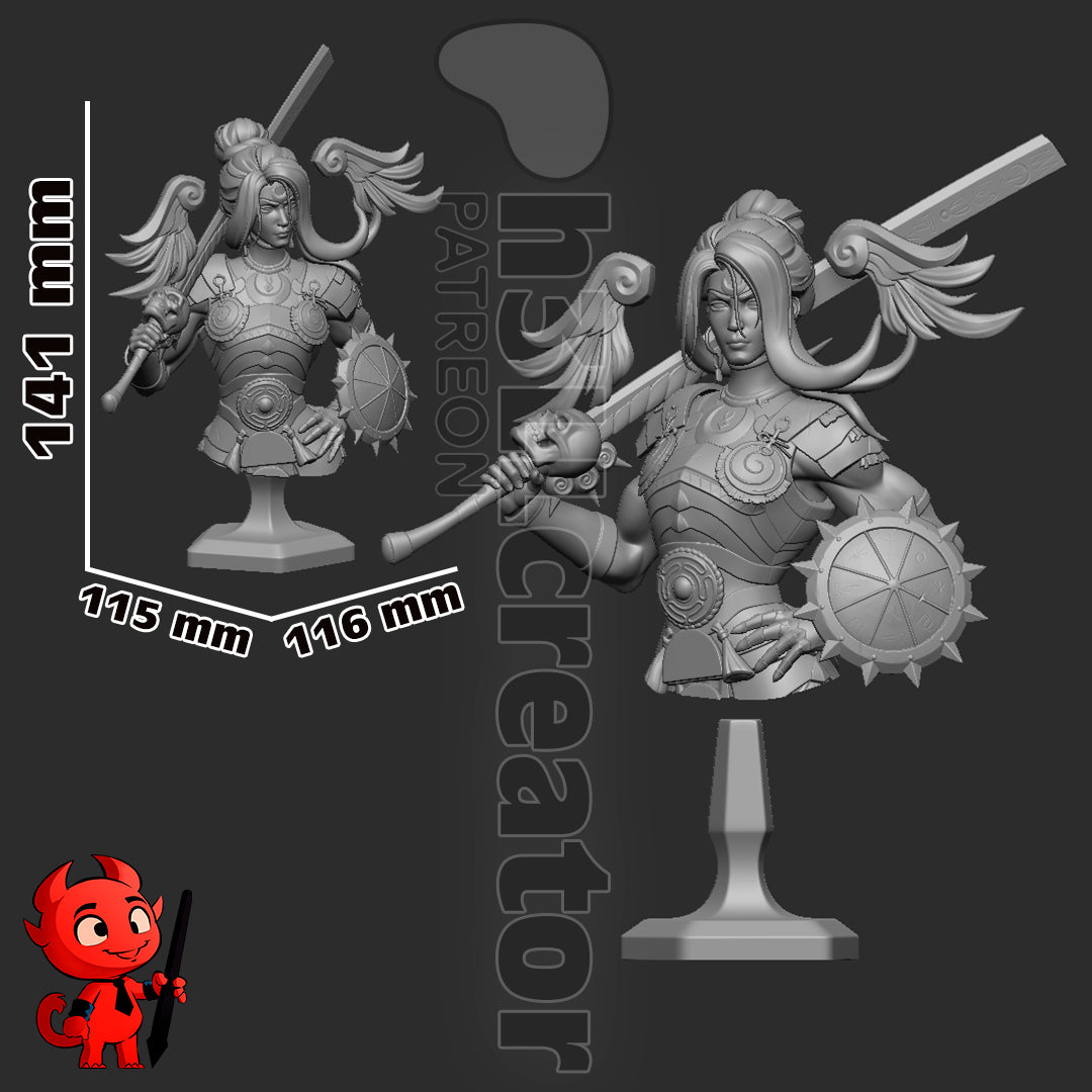 1:12 Sword of Retribution | Resin Garage Kit Figure Game Fan Art | h3LL creator