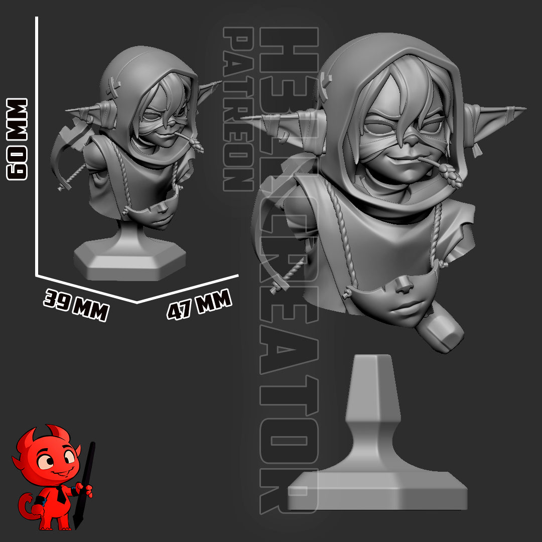 1:12 Brave Little Goblin | Resin Garage Kit Figure Game Fan Art | h3LL creator