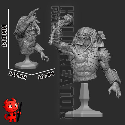 1:10 Alien Hunter | Resin Garage Kit Figure Game Fan Art | h3LL creator