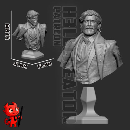 1:12 Gentleman in the Unraveling Dream | Resin Garage Kit Figure Game Fan Art | h3LL creator