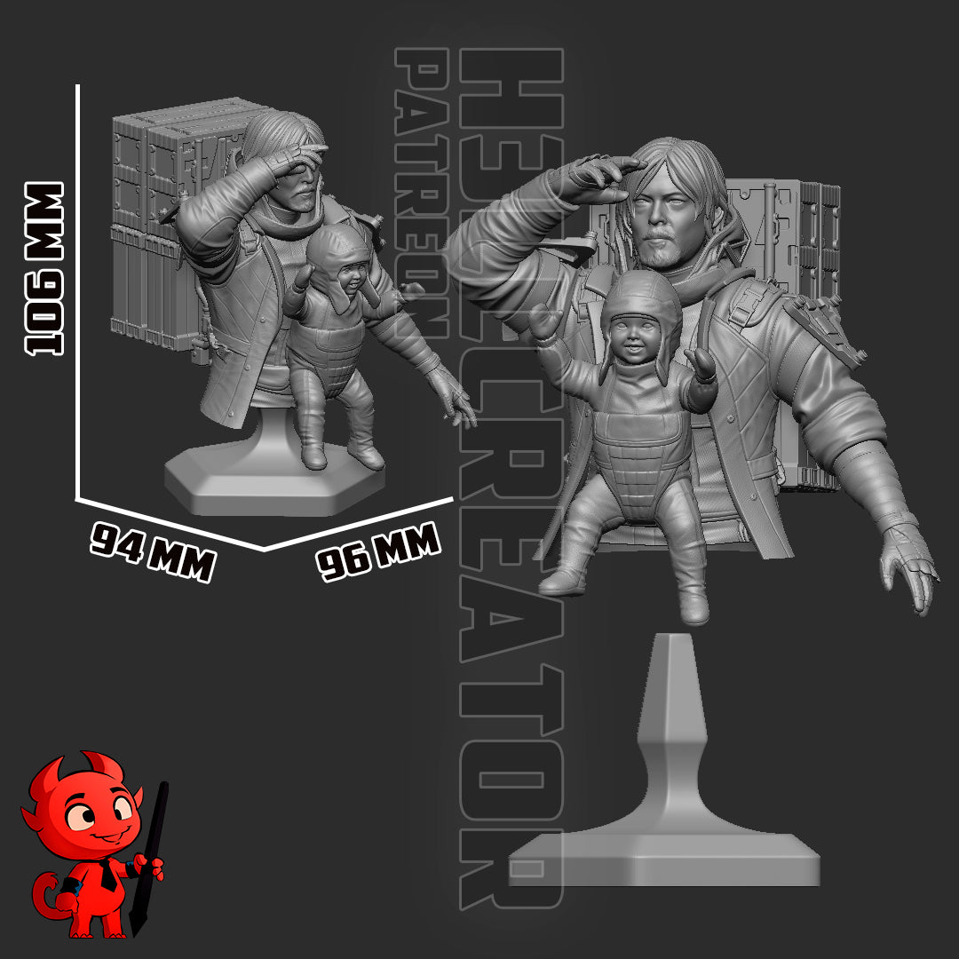 1:12 Carrying Tomorrow | Resin Garage Kit Figure Game Fan Art | h3LL creator