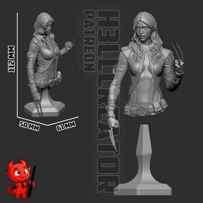 1:12 Adamantium Resolve | Resin Garage Kit Figure Comic Fan Art | h3LL creator