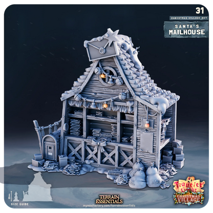 Christmas Xmas Village Set | TTRPG Scatter Diorama Dollhouse Miniature | Terrain Essentials