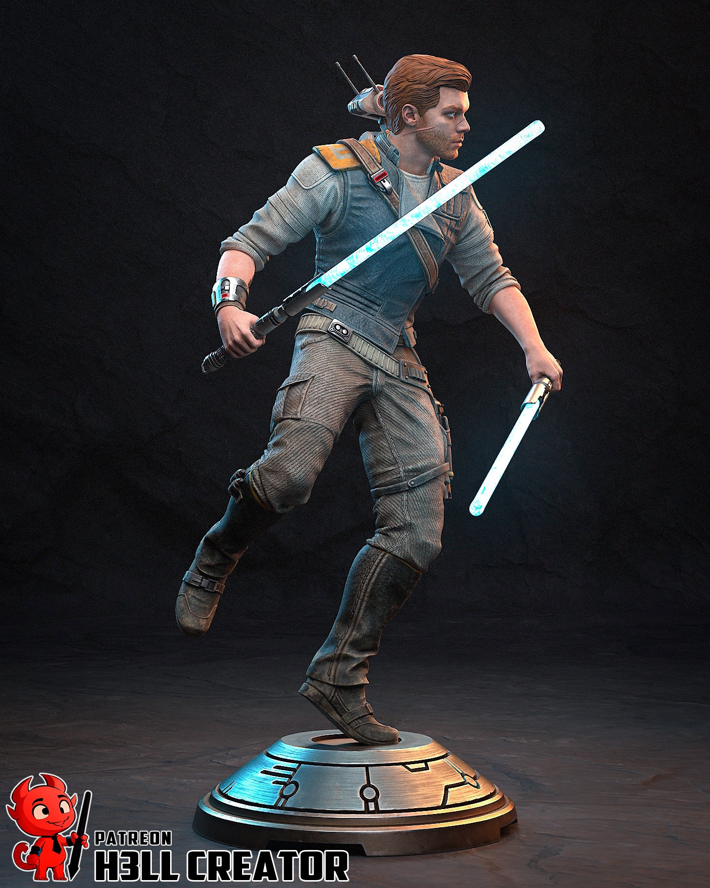 1:12 Galactic Survivor | Resin Garage Kit Figure Game Fan Art | h3LL creator