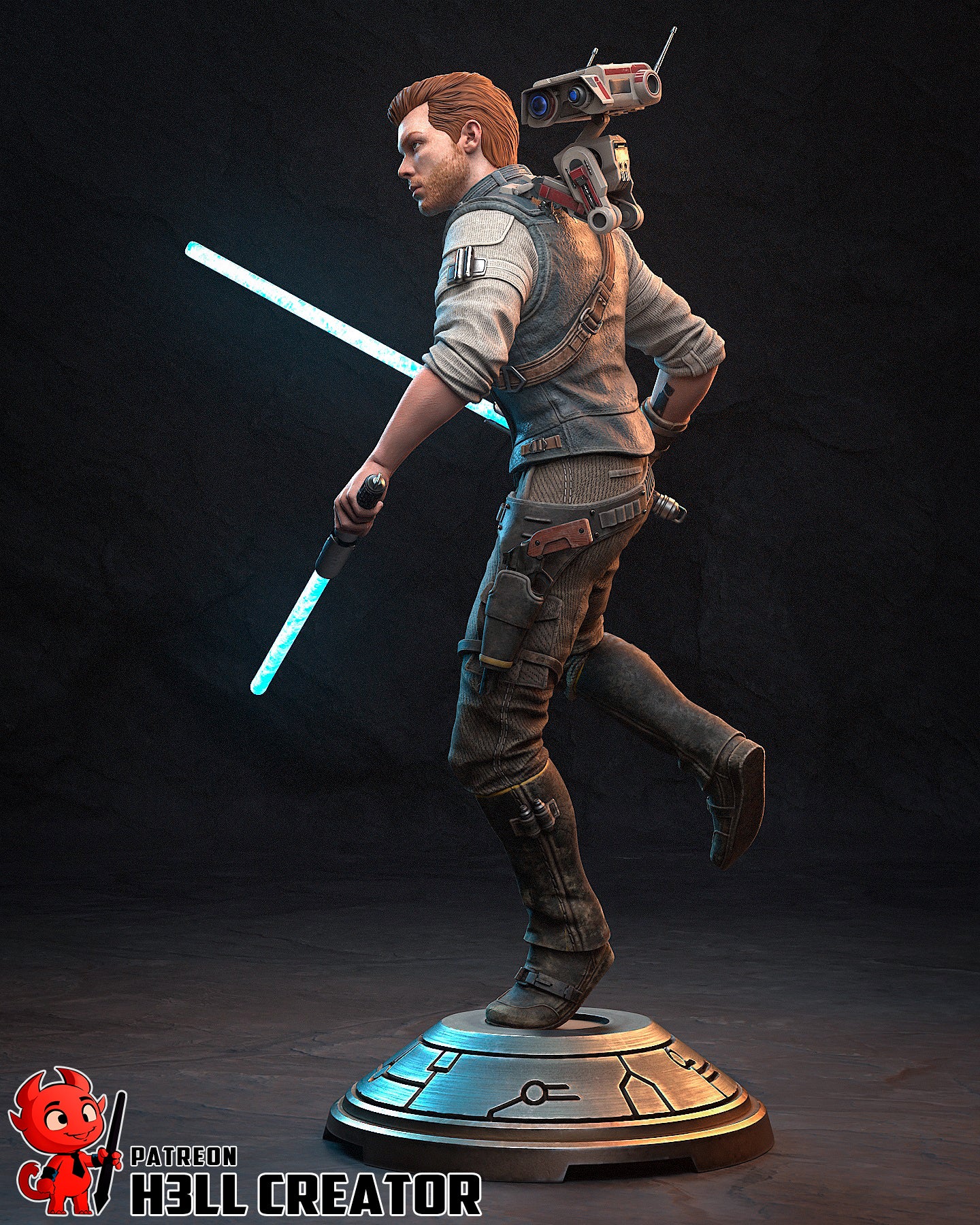 1:12 Galactic Survivor | Resin Garage Kit Figure Game Fan Art | h3LL creator