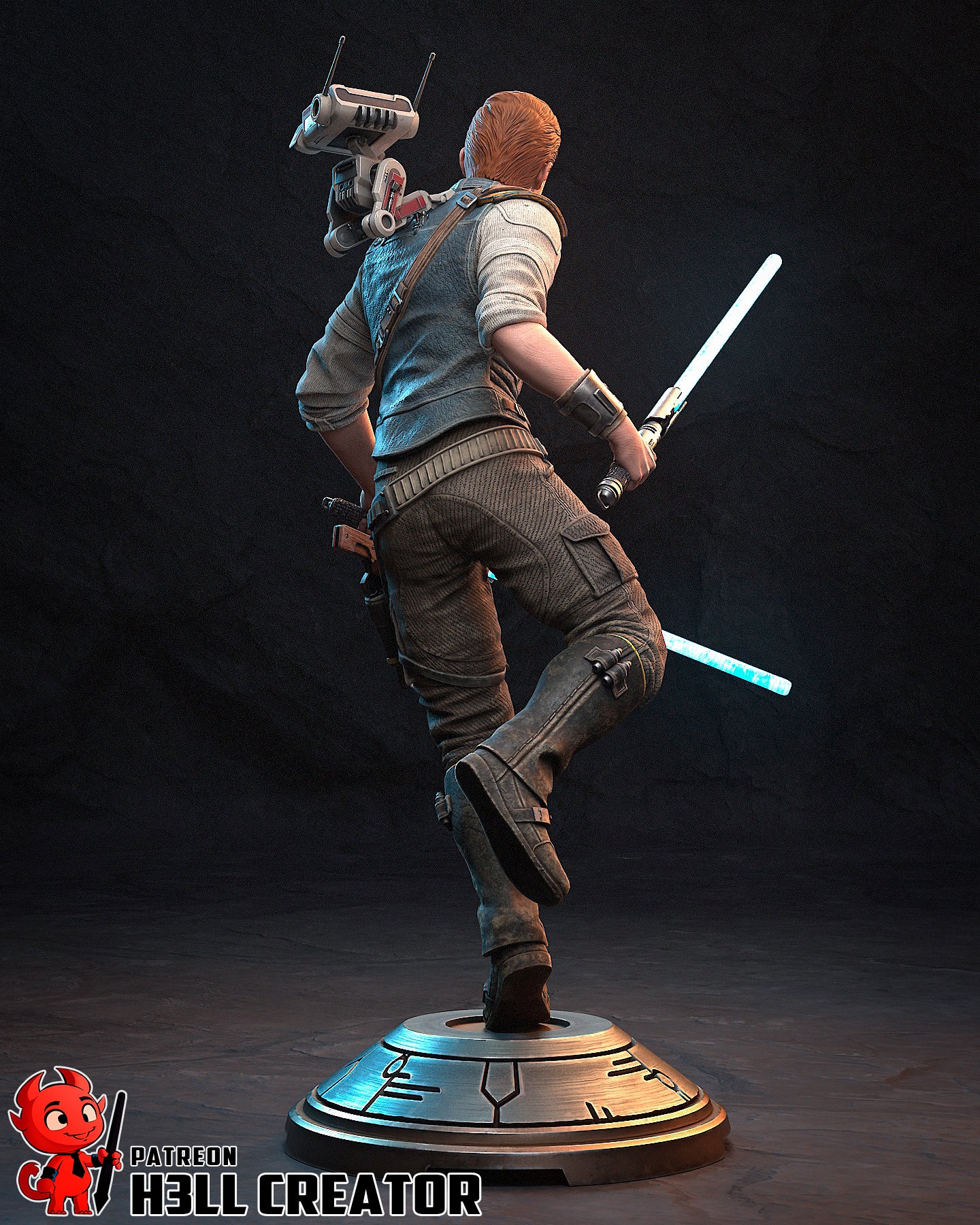 1:12 Galactic Survivor | Resin Garage Kit Figure Game Fan Art | h3LL creator