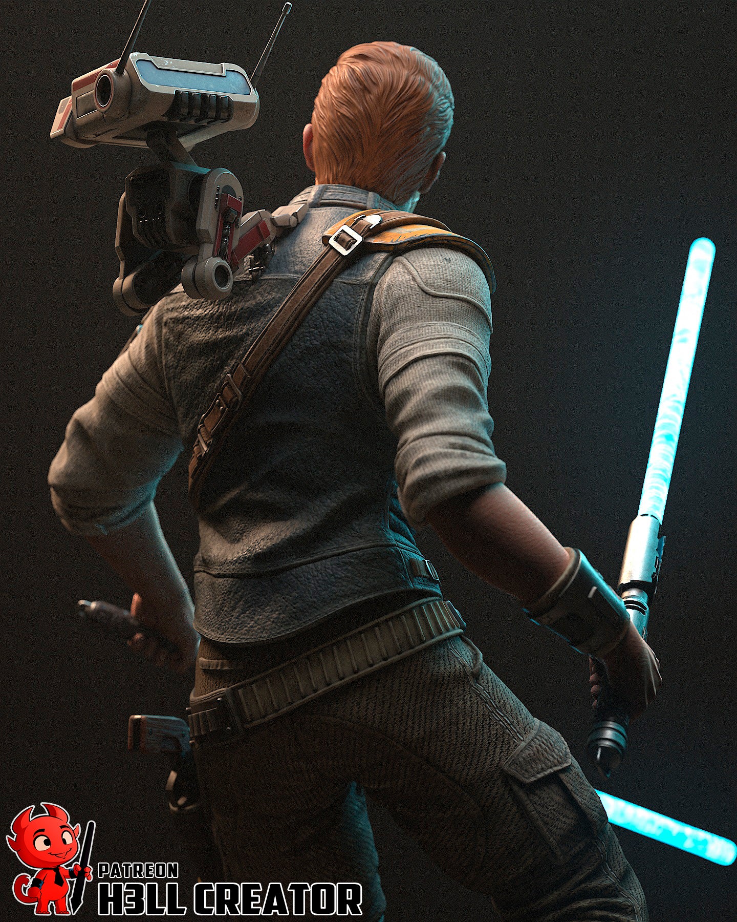 1:12 Galactic Survivor | Resin Garage Kit Figure Game Fan Art | h3LL creator