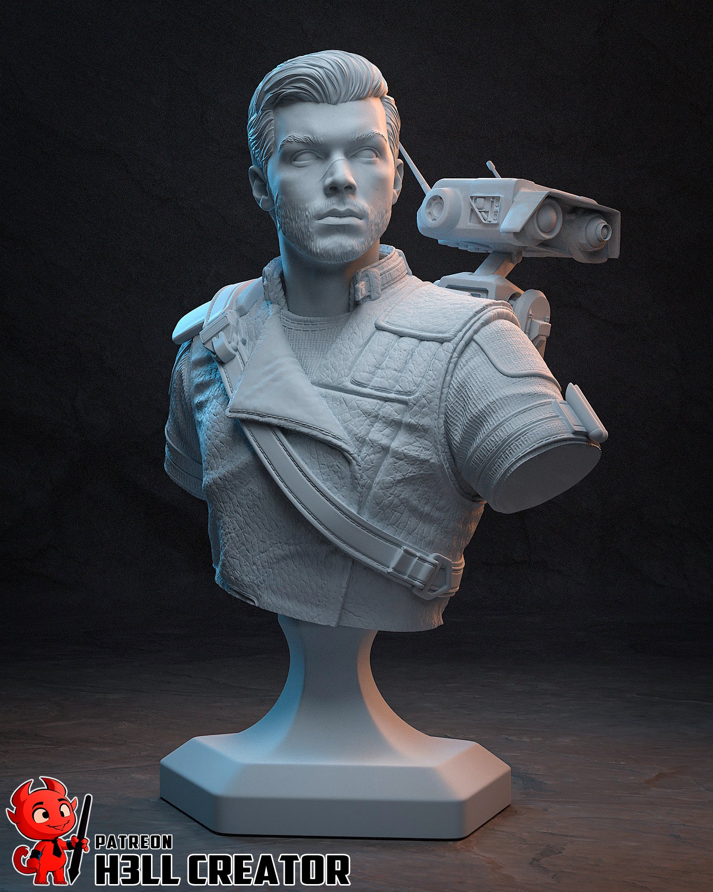 1:12 Galactic Survivor | Resin Garage Kit Figure Game Fan Art | h3LL creator