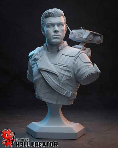 1:12 Galactic Survivor | Resin Garage Kit Figure Game Fan Art | h3LL creator