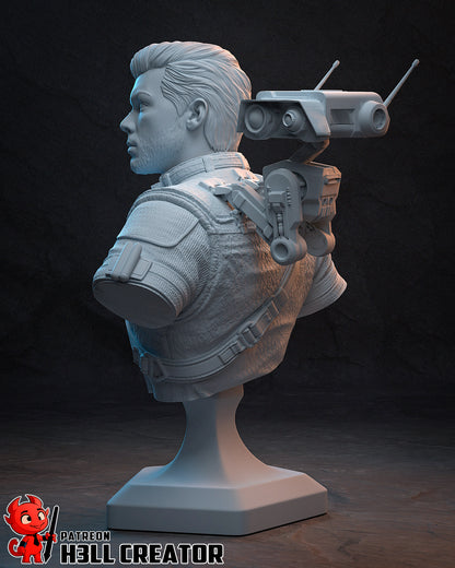 1:12 Galactic Survivor | Resin Garage Kit Figure Game Fan Art | h3LL creator