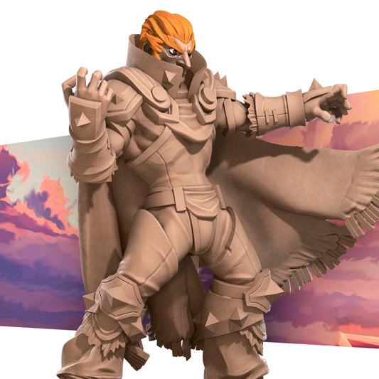 Calamity King D&D TTRPG miniature by Tattles Told 3D, featuring a detailed fantasy figure with a menacing pose and intricate armor design.