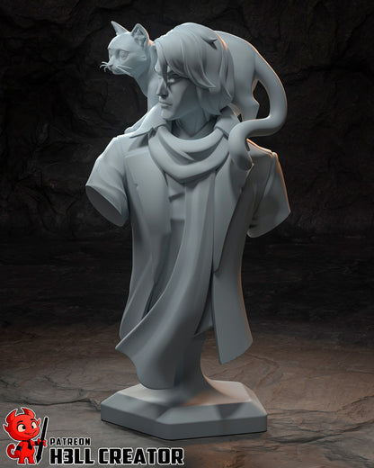 Arcane Fire Mage | Resin Garage Kit Figure Game Fan Art | h3LL creator