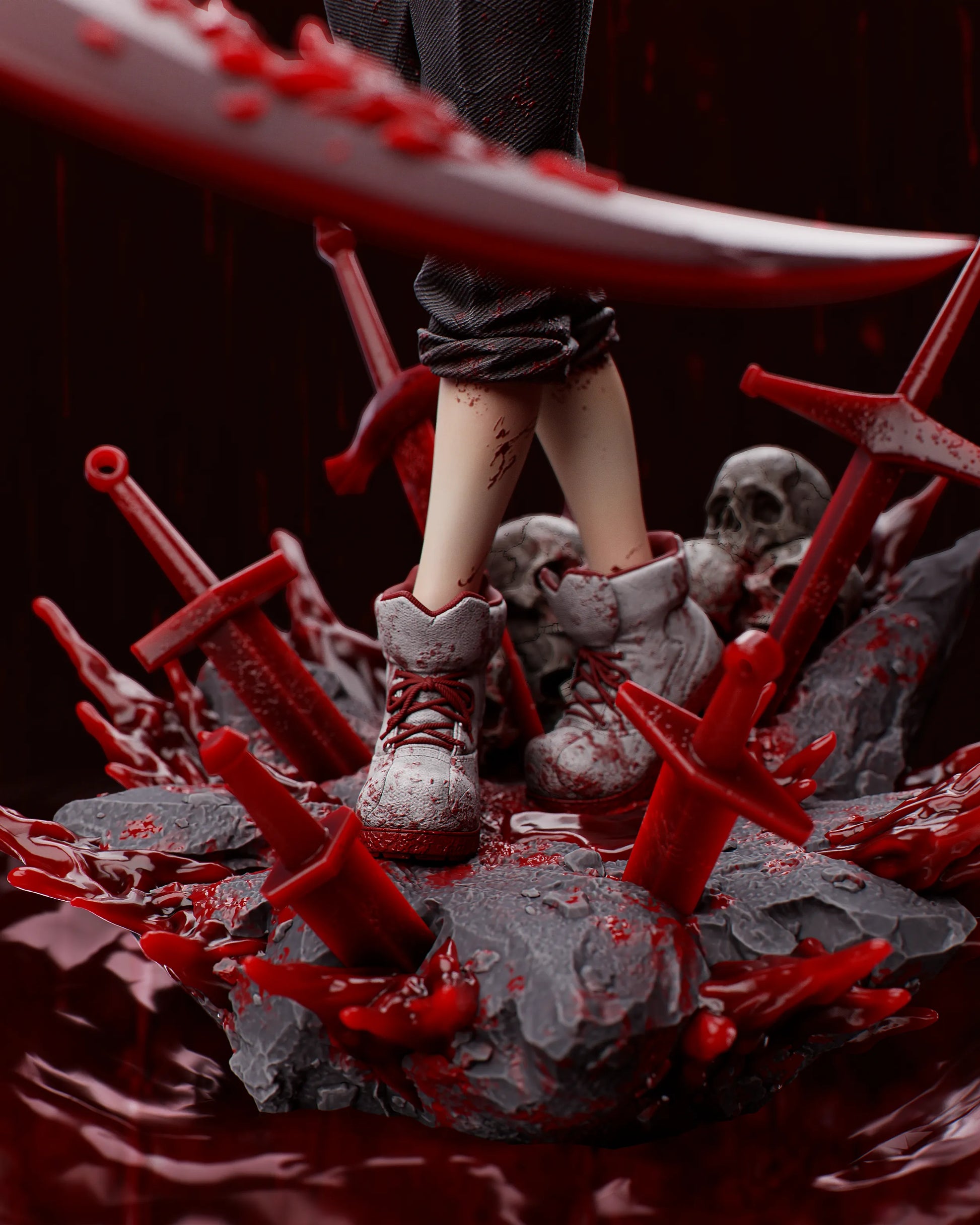 1:12 Chaotic Blood Fiend | 3D Printed Resin Garage Kit Figure | CA 3D Studios