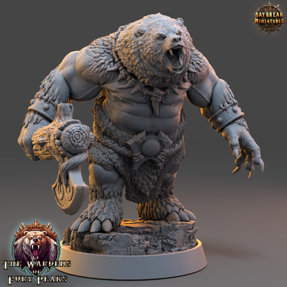 Bear Folk - The Wardens of Fury Peaks | Tabletop or Display Scale | D&D Mini | Daybreak Miniatures