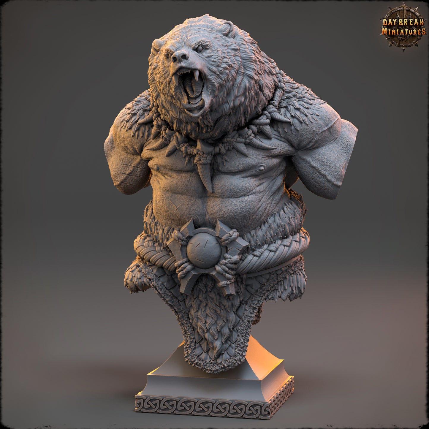 Bear Folk - The Wardens of Fury Peaks | Tabletop or Display Scale | D&D Mini | Daybreak Miniatures