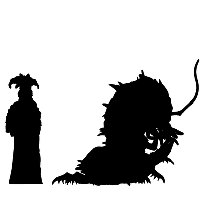 Detailed Carrion Crawler miniature from D&D TTRPG set by Tattles Told 3D, showing its segmented body and menacing appearance.