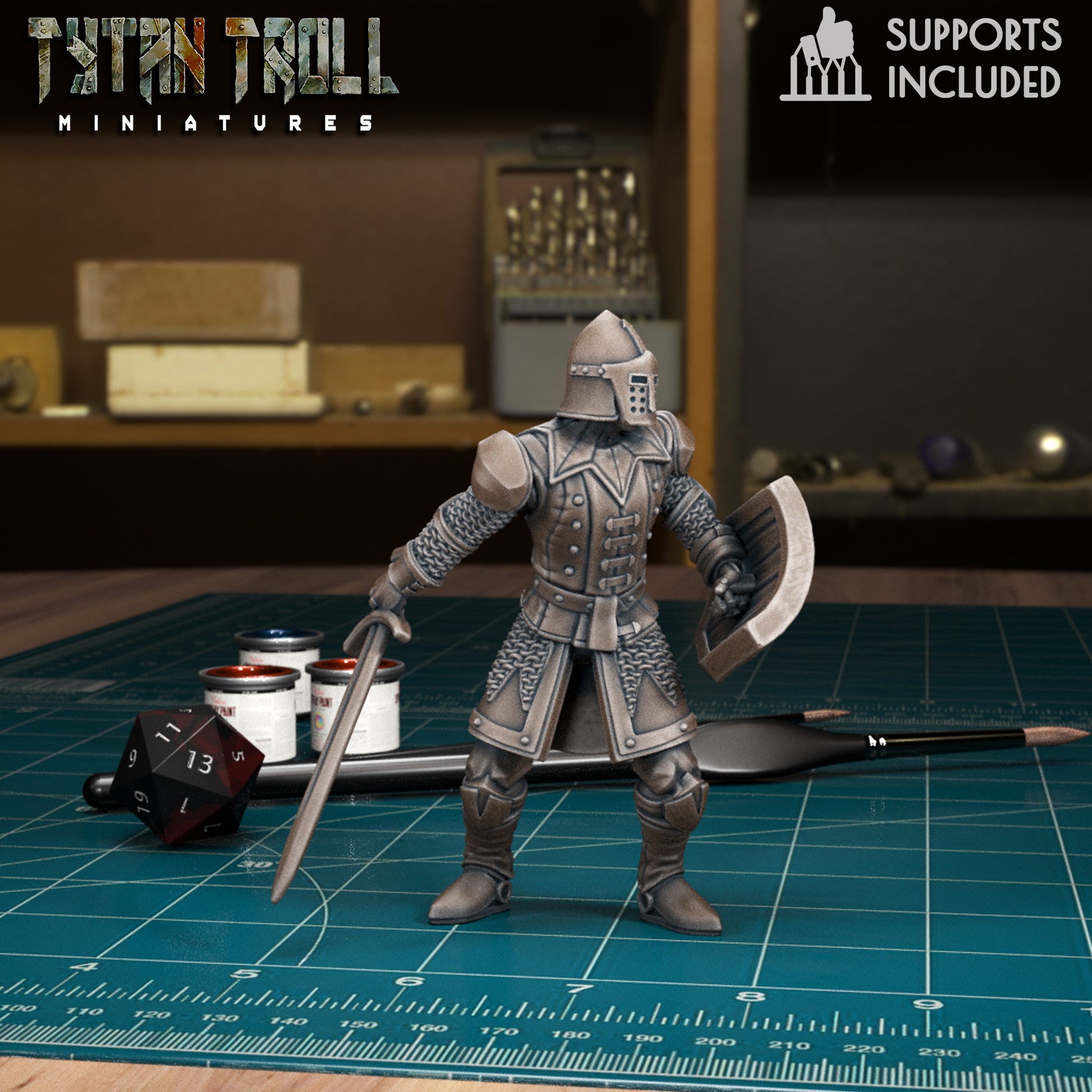 CoS Castle Soldiers | D&D TTRPG Mini | TytanTroll Miniatures