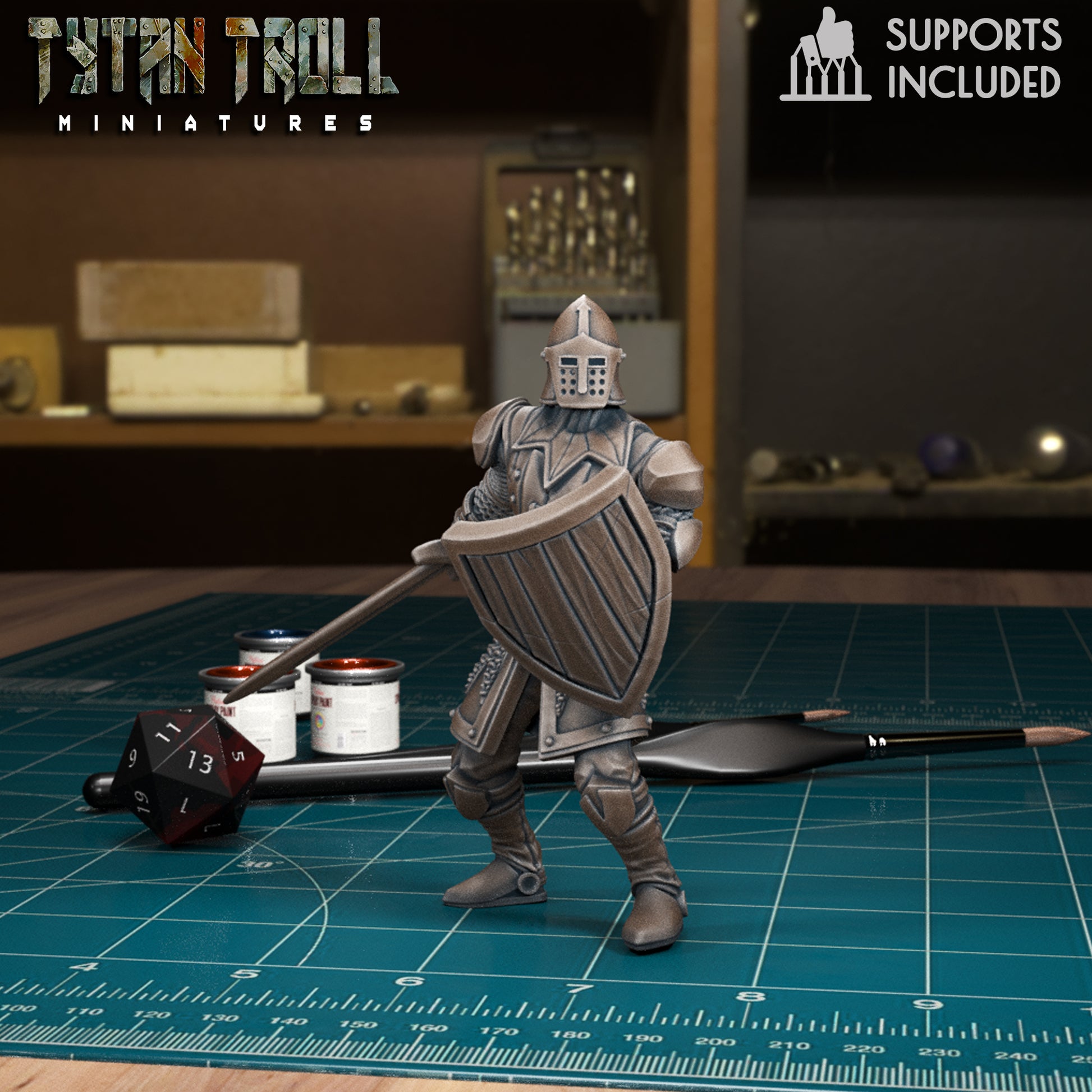 CoS Castle Soldiers | D&D TTRPG Mini | TytanTroll Miniatures