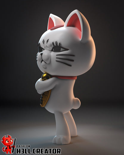 1:12 Turbo Neko | Resin Garage Kit Figure Game Fan Art | h3LL creator