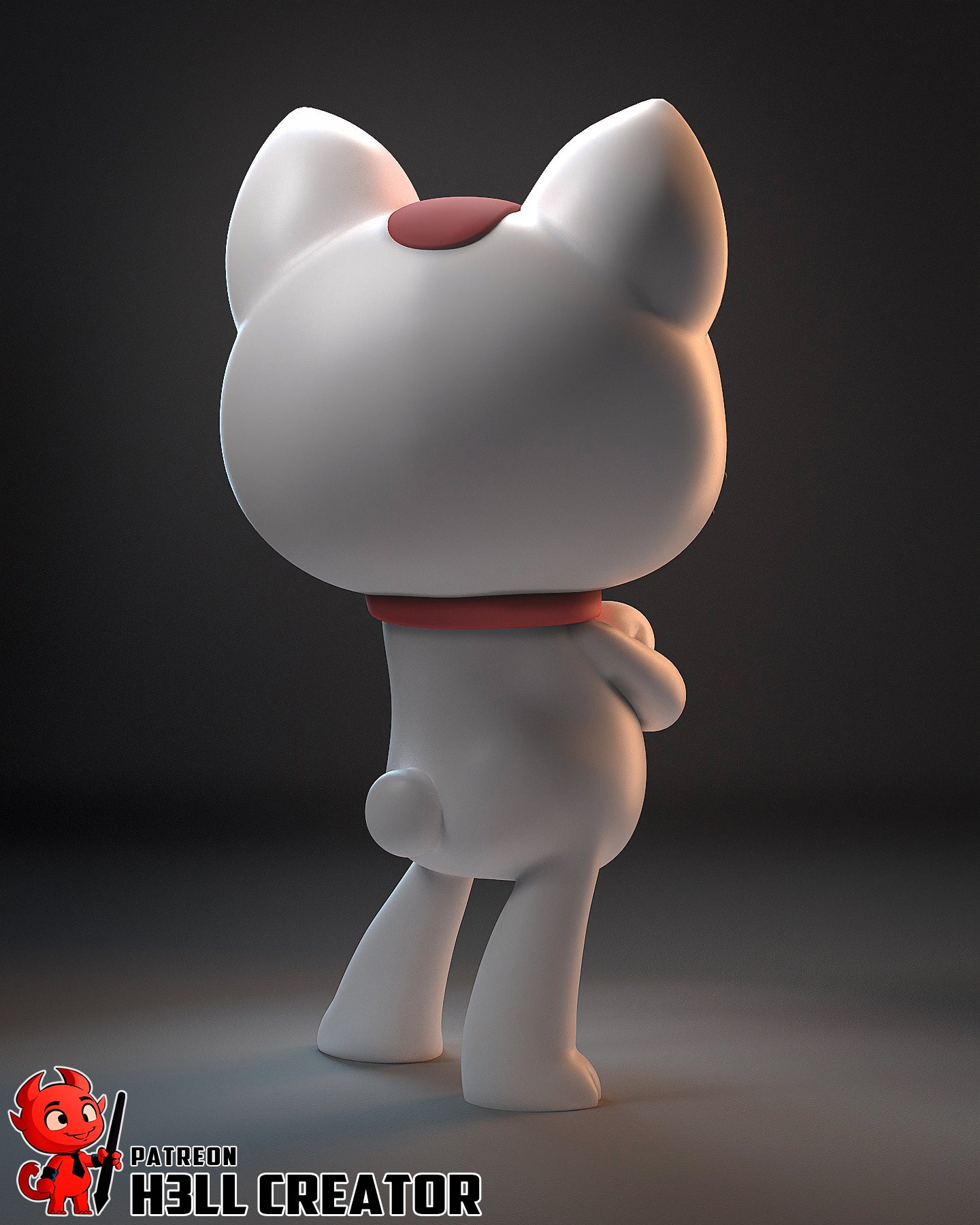 1:12 Turbo Neko | Resin Garage Kit Figure Game Fan Art | h3LL creator