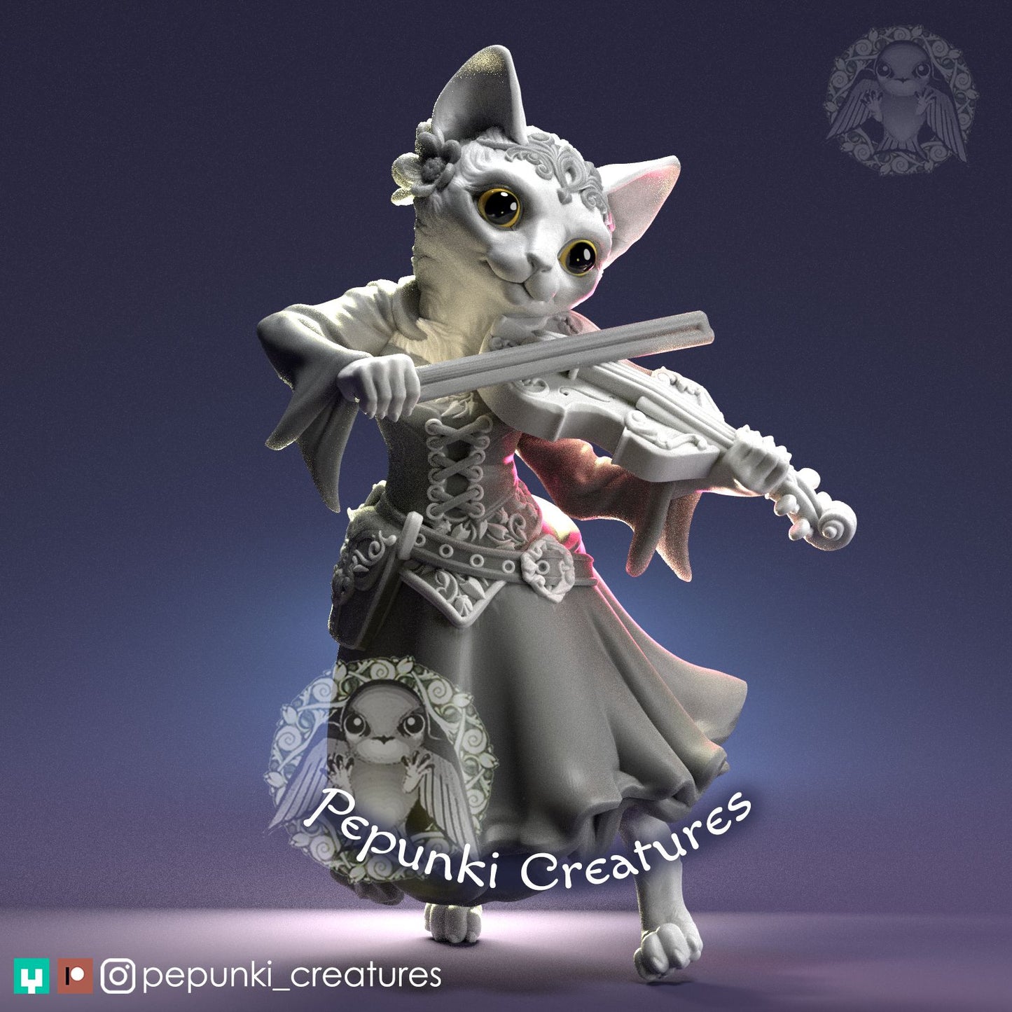 Cat Lady Bard | Pepunki Creatures