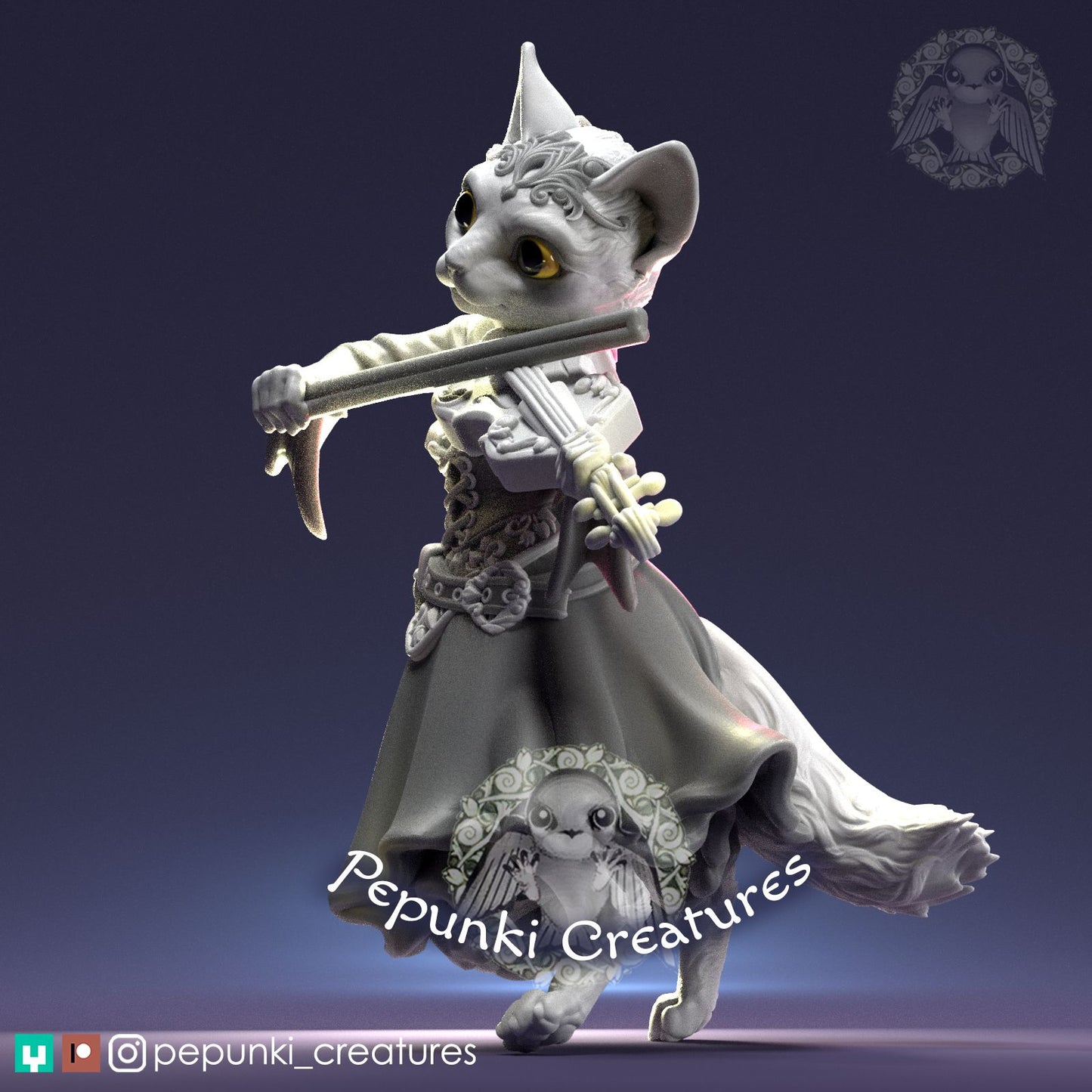 Cat Lady Bard | Pepunki Creatures