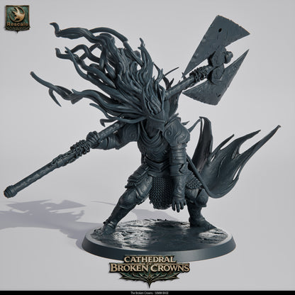 Rescaled D&D TTRPG miniature of the Cathedral of Broken Crowns by Tattles Told 3D, detailed plastic miniature for tabletop gaming