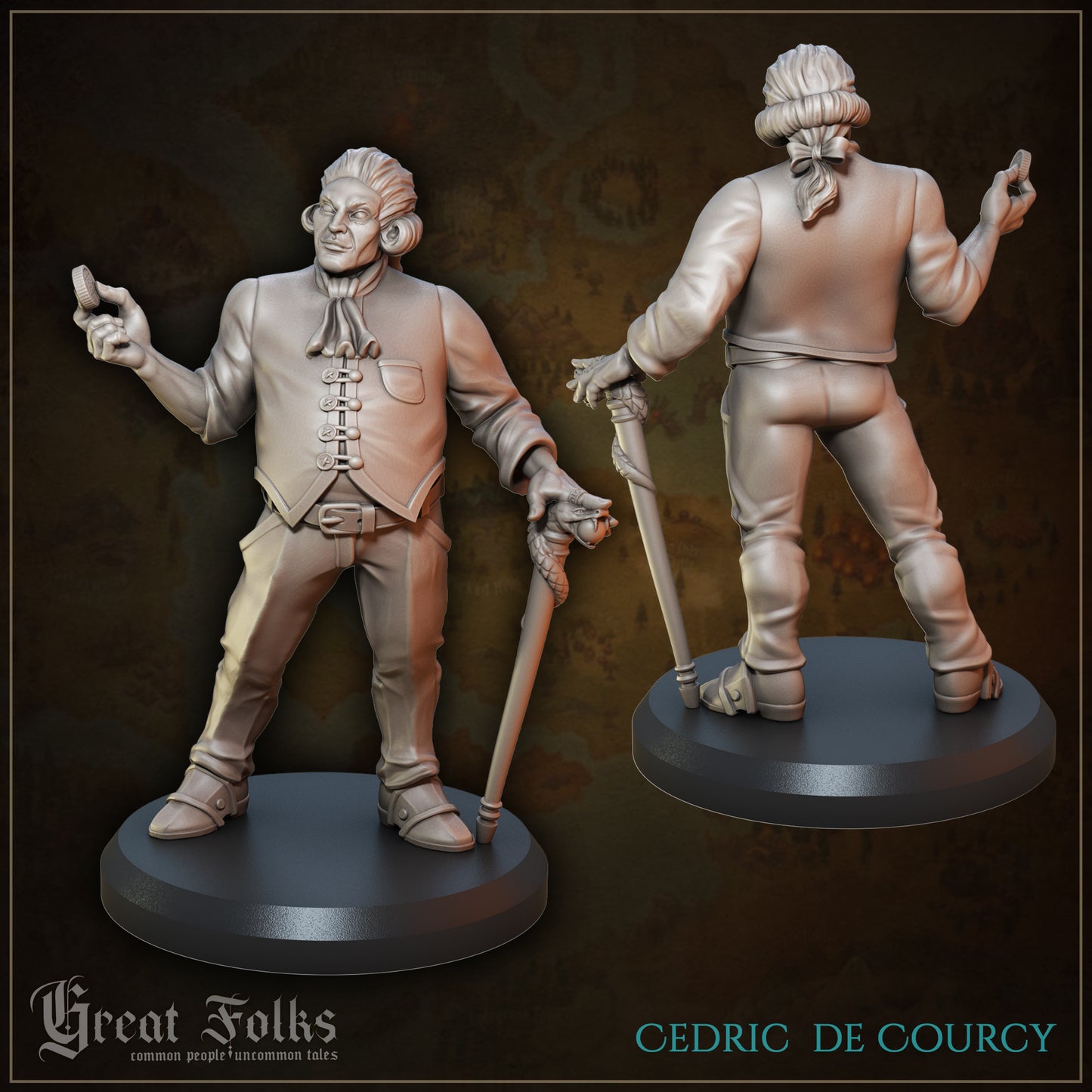 Great Folks, Part 1 | NPCs, Villagers, Nobles, Orphans, Criminals | Tabletop Gaming Miniatures Collection | Great Grimoire
