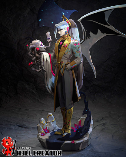 Resin garage kit figure of Chaos, The Infinite Void by Tattles Told 3D, featuring detailed sculpting and dark, cosmic-inspired design.