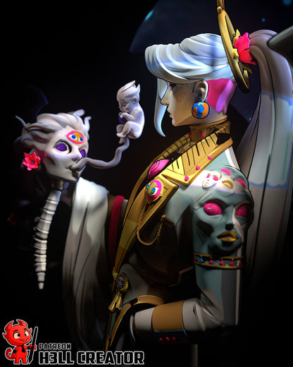 Resin garage kit figure of Chaos, The Infinite Void by Tattles Told 3D, featuring detailed sculpting of a dark, abstract character.