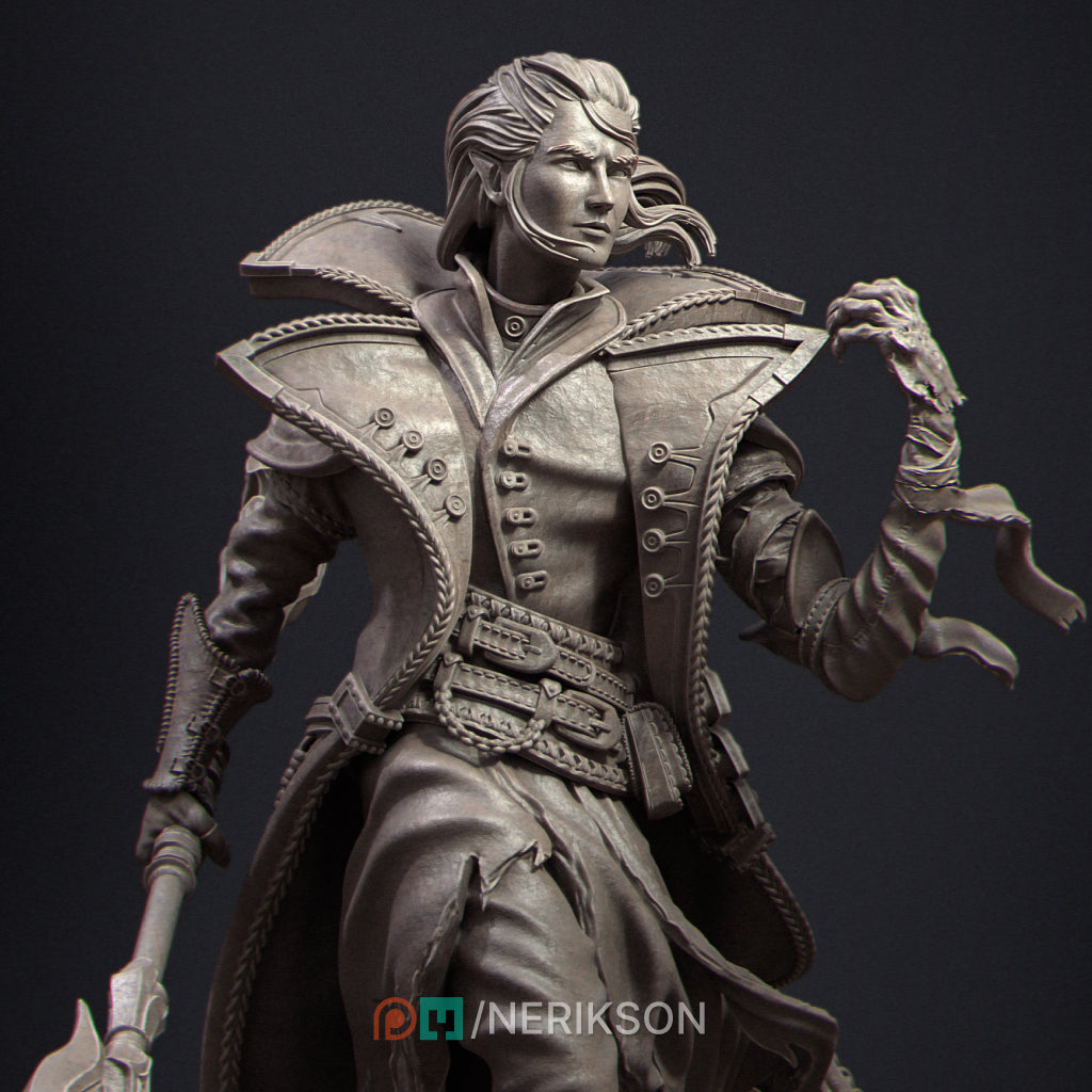 Dhampir Vampire Elf Warlock 2025 Update | Tabletop and Display Scale | D&D TTRPG Fantasy Miniature | Nerikson