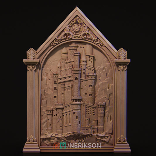 Bas Relief, Castle and Sleeping Princess | D&D TTRPG Fantasy | Nerikson