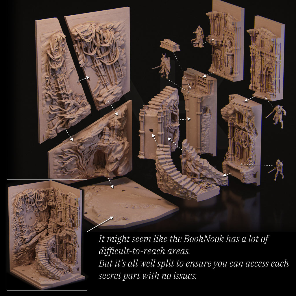 Book Nook - The Shattered King Fantasy Scene | Nerikson