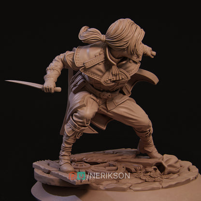 Halfling Rogue 2025 Update | Tabletop and Display Figure | D&D TTRPG Fantasy Model | Nerikson