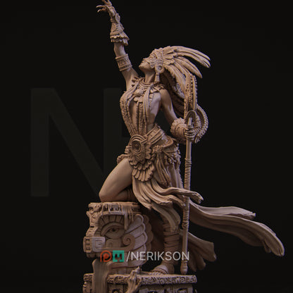 Necalin The Priestess of Death | Garage Resin Kit Statue | D&D TTRPG Fantasy | Nerikson