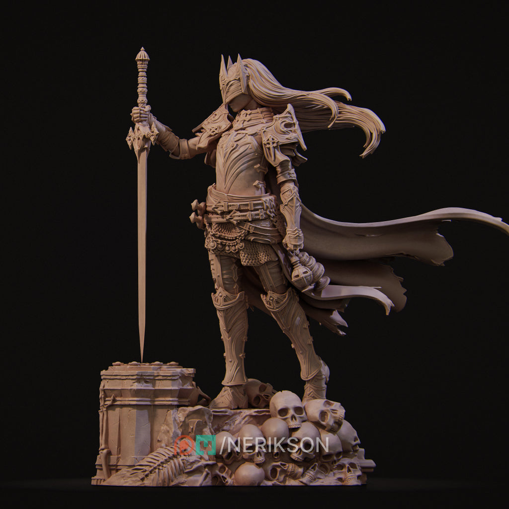 Laenith The Death Domain Cleric | Garage Resin Kit Statue | D&D TTRPG Fantasy | Nerikson