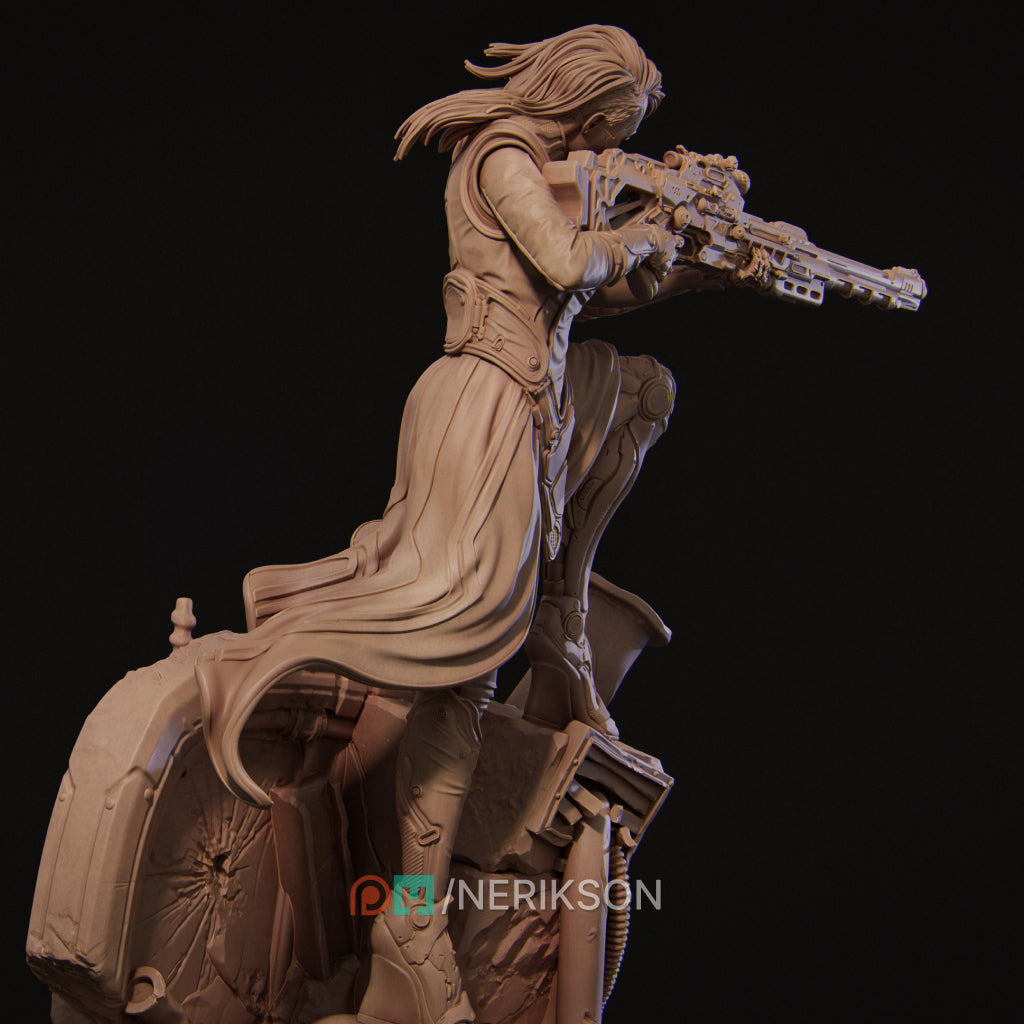 Aryn The Sniper Assassin | Garage Resin Kit Statue | D&D TTRPG Fantasy | Nerikson